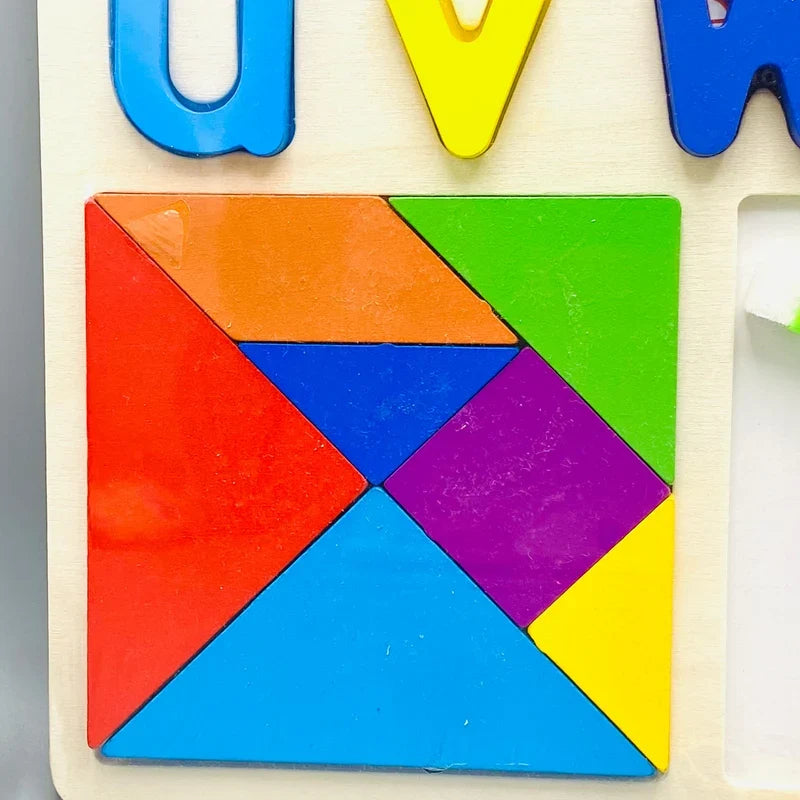 3in1 Wooden Numbers & White Board With Pen