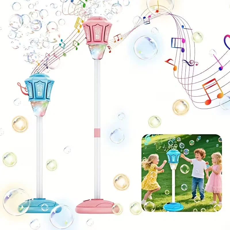 Battery Operated Street Lamp Colorful Bubble Machine