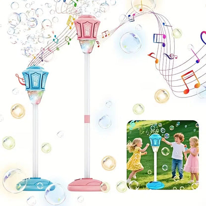 Battery Operated Street Lamp Colorful Bubble Machine