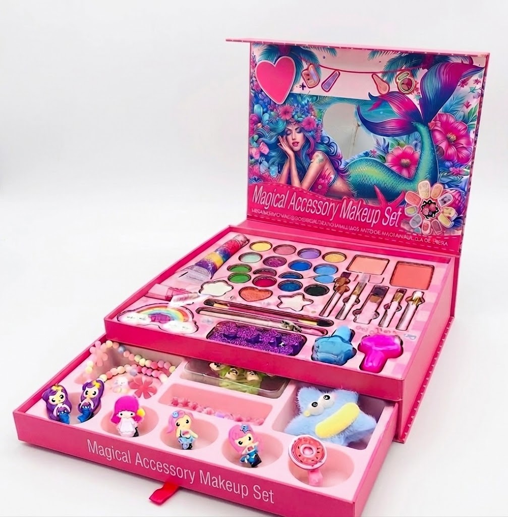 Luxury 51Pcs Kids Makeup & Jewelry Playset