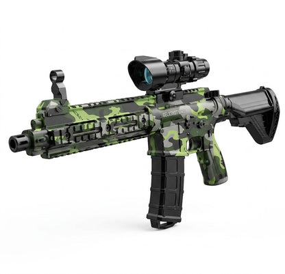 7.4V Electric M416 Gel Blaster Shooting Gun - Smoke Muffler