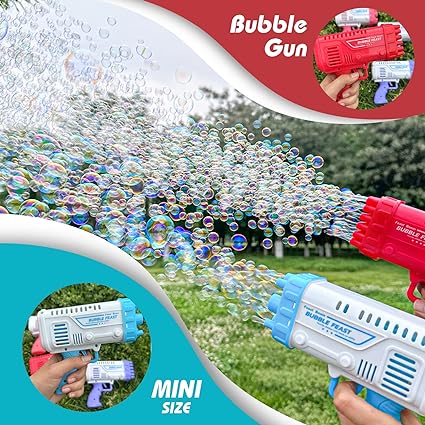 Electric Bazooka Colorful Bubble Gun Machine