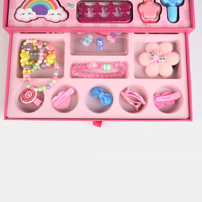 Luxury 51Pcs Kids Makeup & Jewelry Playset