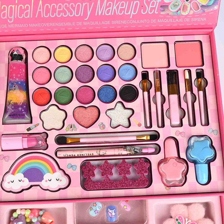 Luxury 51Pcs Kids Makeup & Jewelry Playset