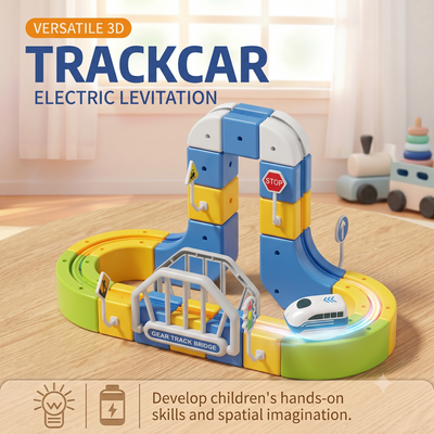 90Pcs DIY Mini Levitation Train Track Set