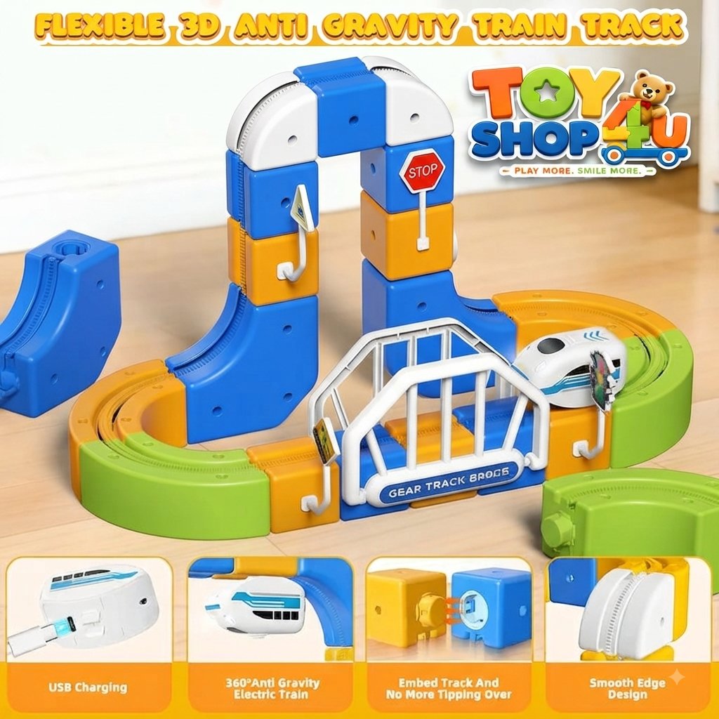 90Pcs DIY Mini Levitation Train Track Set