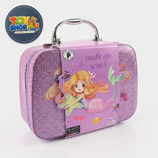 Mermaid 2in1 Kids Pretend Beauty Makeup Bag Set