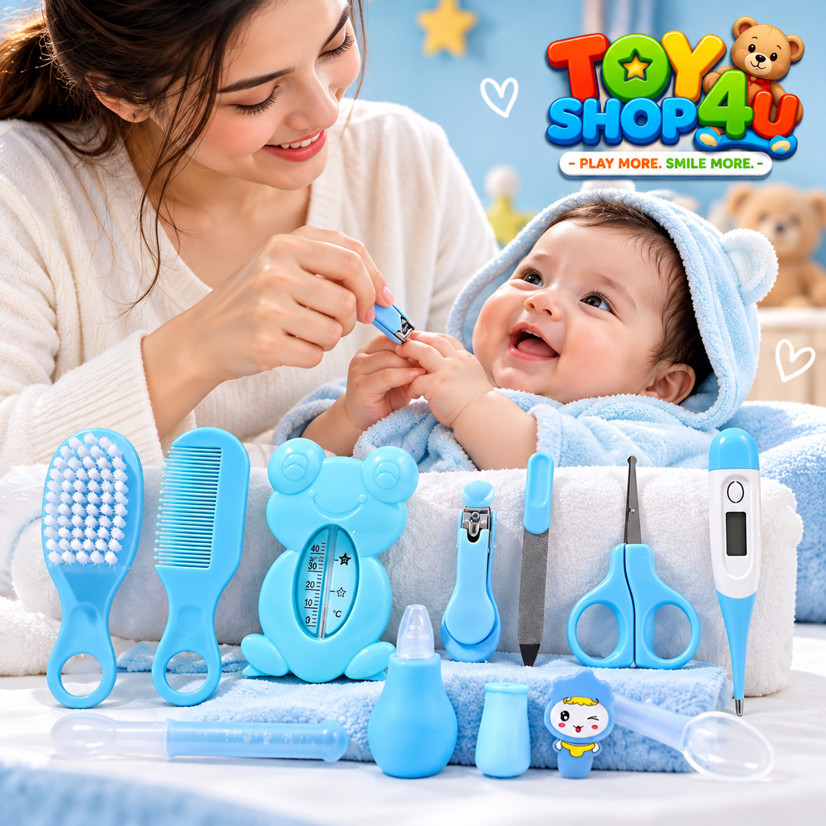 13-Piece Baby Personal Care Kit – Complete Grooming & Health Set for Newborns