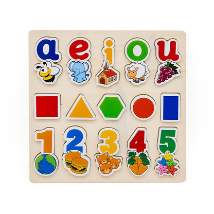 3in1 Wooden Montessori Educational Board & Pen
