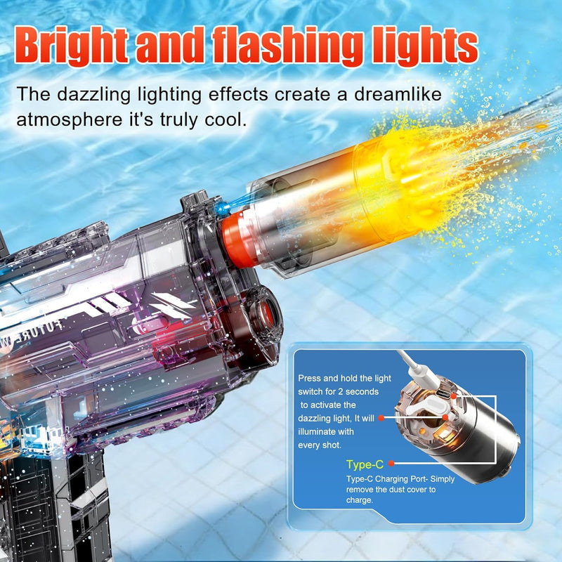 Electric S200s Rapid Water Shooting Gun Light Muzzle