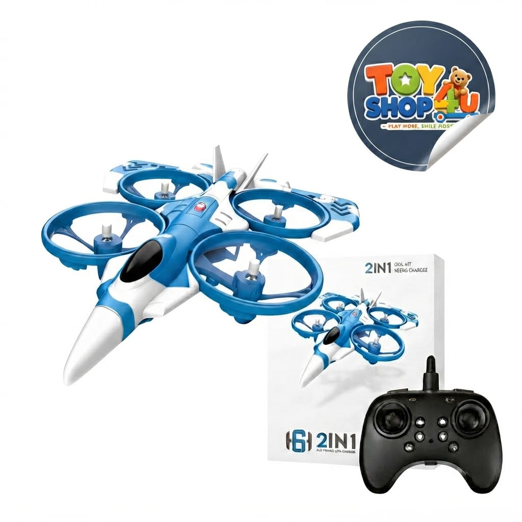 Pro 2-in-1 RC Air & Land Flying Fighter Jet