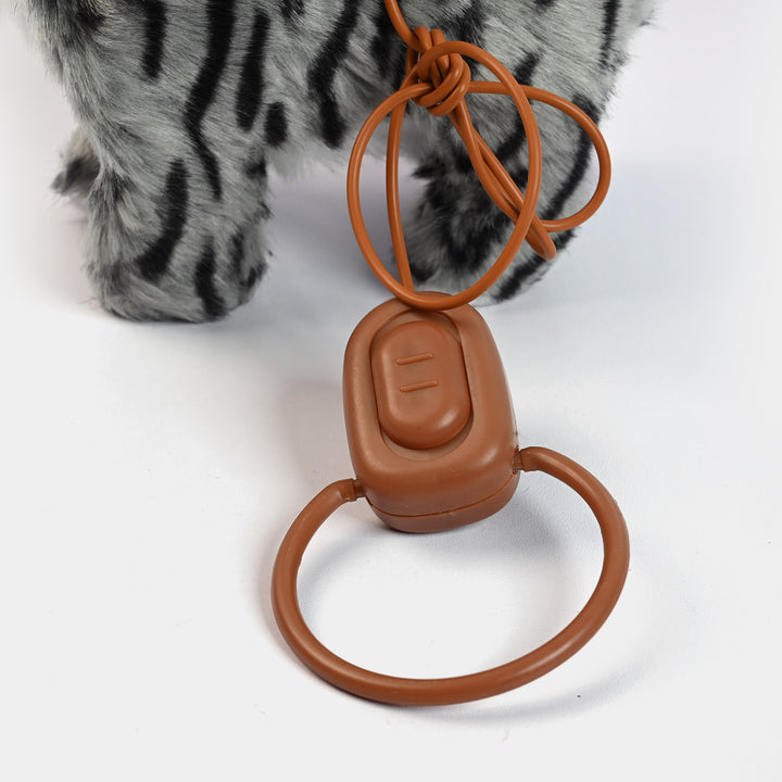 Cute Walking Cat with Remote Control Leash Sound